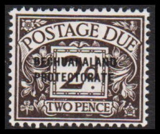 1926. BECHUANALAND PROTECTORATE. POSTAGE DUE 2 D Hinged. (MICHEL Porto 3) - JF538792 - 1885-1964 Protectoraat Van Bechuanaland