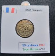 France 1941 50 Centimes Type Morlon (réf Gadoury N°423a) - 50 Centimes