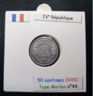 France 1945C 50 Centimes Type Morlon (réf Gadoury N°426a) - 50 Centimes