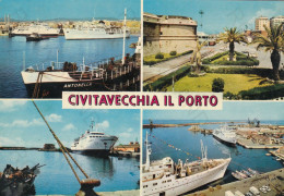 CARTOLINA  CIVITAVECCHIA-IL PORTO-STORIA,MEMORIA,CULTURA,RELIGIONE,IMPERO ROMANO,BELLA ITALIA,NON VIAGGIATA - Civitavecchia