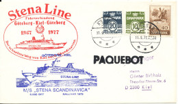 Denmark Ship Cover Stena Line M/S Stena Scandinavia Göteborg Kiel Göteborg Paquebot 11-9-1977 - Storia Postale