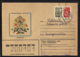 RUSSIA USSR Stationery USED ESTONIA AMBL 1273 PARNU 2 Flora Plants Herbs Saint-John's-wort - Non Classificati