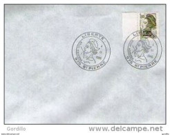 FDC Saint Pierre Et Miquelon Liberté De Gandon 04 11 1986 1 F - FDC