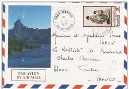 Pli Polynésie Circulé 01 01 1985. - Covers & Documents