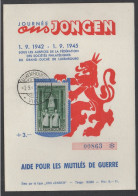 LUXEMBOURG  / 1945 - CARTE COMMEMORATIVE ILLUSTREE NUMEROTEE (ref 6631) - Cartas & Documentos