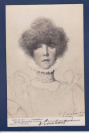 CPA Sarah Bernhardt Artiste Théâtre Non Circulé Signature Autographe Du Peintre Coraboeuf - Künstler