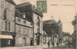 Langres * Rue Et Le Collège Drouot * école * Commerce Magasin VARIN BERNIER - Langres