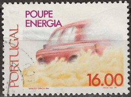 PORTUGAL 1980 Energy Conservation - 6e. - Speeding Car FU - Usati