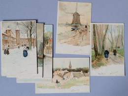 Lot De 13 Cartes Paysages De Belgique , H Lassnier , Dos 1900 Toutes écrites Même Correspondance - Other & Unclassified