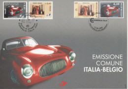 Emission Commune Italie  - Belgique - Cartes Souvenir – Emissions Communes [HK]