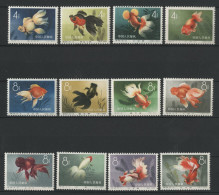 CHINA N° 1292 à 1303 Cote 720 € Neufs Sans Charnière ** (MNH) Goldfish / Cyprins Dorés. See Description - Neufs