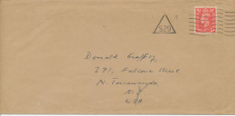 GB 194?, GVI 1d Pale Scarlet Single Postage On VF Used Large Envelope With LONDON „S.29“ Triangular Machine Postmark - Storia Postale