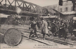 Grève Des Cheminots De L'Ouest -Etat 1910 Les Voyageurs Abandonnes - Sciopero