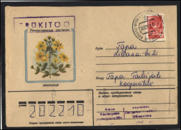 RUSSIA USSR Stationery USED ESTONIA AMBL 1274 ABJA-PALUOJA Flora Plants Herbs Saint-John's-wort - Non Classificati