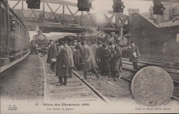 Grève Des Cheminots De L'Ouest -Etat 1910 Les Trains En Panne - Strikes