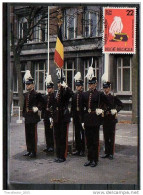 MAXIMUM KARTE - FDC POSTCARD - CARTOLINA PRIMO GIORNO - BELGIO BELGIUM BELGIQUE ROYAL MILITARY SCHOOL (MILITARY UNIFORM) - 1981-1990