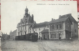 La Gare Et L Hôtel De Ville - Corbelin