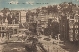 BELGIQUE - Liège - Square Notger -  Gare Du Palais Et Pierreuse - Colorisé - Carte Postale Ancienne - Liège