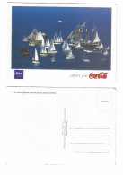 X245 - CARTE PUB COCA COLA -  FÊTES MARITIMES DE BREST 2000 (Recto - Verso) - Postales