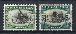 UNION SUD-AFRICAINE Ca. 1927-28: 2x Le Y&T 29 Obl., 2 Nuances - Used Stamps