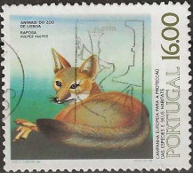 PORTUGAL 1980 Protection Of Species. Animals In Lisbon Zoo - 16e. - Red Fox FU - Usati