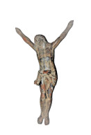 E2 Objet Religieux - Christ Sur La Croix - Church - Pièce Exceptionnel Crucifix - Très Lourd - Religieuze Kunst