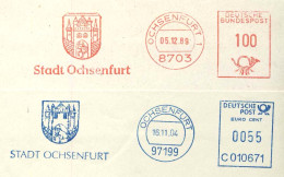 820  Boeuf: 2 Ema D'Allemagne, 1989/2004 -  Ox: 2 Meter Stamps From "Ochsenfurt", Germany. Bull Cow - Koeien