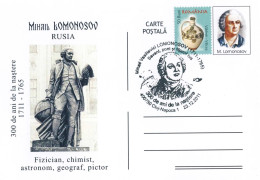 721  Lomonossov: Chimiste, Physicien, Astronome, ...  -  Astronomy, Chemistry, Physics, Mineralogy, Optics, University - Astronomie