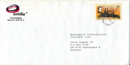 Hungary Cover Sent To Denmark 1995 Single Franked - Covers & Documents