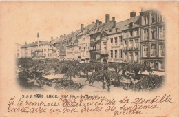 BELGIQUE - Liège - Vue Sur La Place Du Marché - Carte Postale Ancienne - Liege