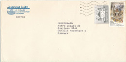 Hungary Cover Sent To Denmark 1995 EUROPA CEPT 1994 Stamp - Cartas & Documentos