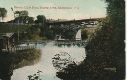 Barrage De Lumiere Electric, Riviere Magog, Sherbrooke, Quebec Electric Light Dam, Magog River - Sherbrooke