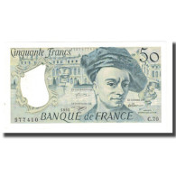 France, 50 Francs, Quentin De La Tour, 1992, STROHL TRONCHE DENTAUD, SPL - 50 F 1976-1992 ''Quentin De La Tour''