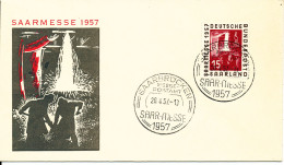 Saar FDC 26-4-1957 Saarmesse Nice Cover With Cachet - FDC