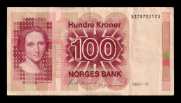 Noruega Norway 100 Kroner 1992 Pick 43d Mbc/Ebc Vf/Xf - Noorwegen