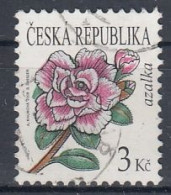 CZECH REPUBLIC 553,used,falc Hinged,flowers - Used Stamps