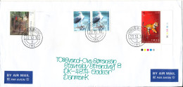 Hong Kong Cover Sent Air Mail To Denmark 20-10-2010 Topic Stamps - Lettres & Documents