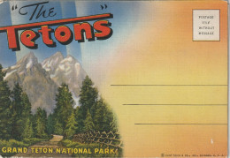 Souvenir Folder Of "The Tetons" Grand Teton National Park - Altri & Non Classificati