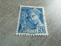 Type Mercure - 50c. - Yt 414 A - Bleu - Oblitéré - Année 1940 - - 1938-42 Mercure