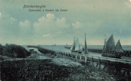 BELGIQUE - Blankenberge - Estacades à Travers Les Dunes - Carte Postale Ancienne - Blankenberge