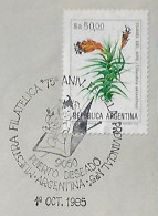 Argentina 1955 Cover Commemorative Cancel Puerto Deseado Philatelic Exhibition 75 Years Provinvial School Children Book - Covers & Documents