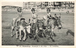 BELGIQUE - Blankenberge - Promenade à Dos D'âne - Carte Postale Ancienne - Blankenberge