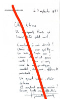 AUTOGRAPHE Lettre écrite Et Signée De ALAIN DECAUX 1983 - Escritores