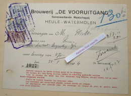 Brouwerij "De Vooruitgang" Heule Watermolen Kortrijk 1924 - 1900 – 1949