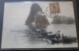 Chine Little Orphan On The Yangtse River  Cpa Timbrée China Post Imperial - China