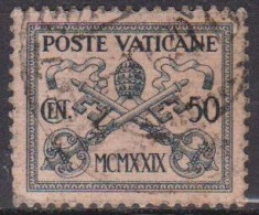 Armoiries Pontificales - VATICAN - Clés, Tiare - N° 31 - 1929 - Used Stamps