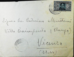 ITALIA - COLONIE - SOC.DANTE ALIGHIERI C.50 Lettera PIROSCAFO GIUSEPPE MAZZINI 1932- S6027 - Amtliche Ausgaben