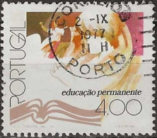 PORTUGAL 1977 Permanent Education - 4e. - Flautist And Dancers FU - Usado