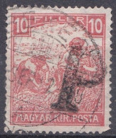 Hongrie 1919 Timbre Taxe De Nécessité Surcharge P (J23) - Impuestos