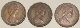 GRAN BRETAGNA 1 PENNY 1971-73-74 - 1 Penny & 1 New Penny